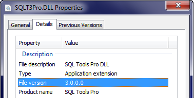 Windows 7 Properties Dialog